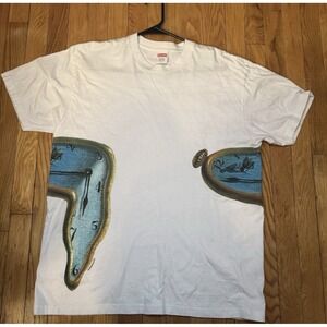 New Men's Supreme Persistence Of Memory Tee Natural Sz Large SS19